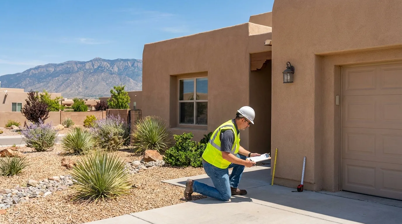 Foundation inspection of a Rio Rancho home